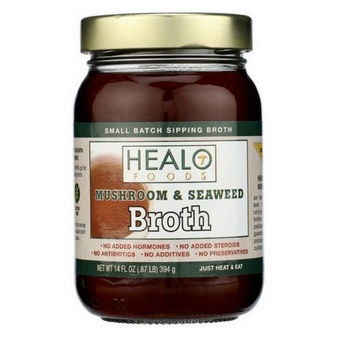Healo Foods, Seaweed Mushroom Bone Broth, 14 Oz (Case Of 6)