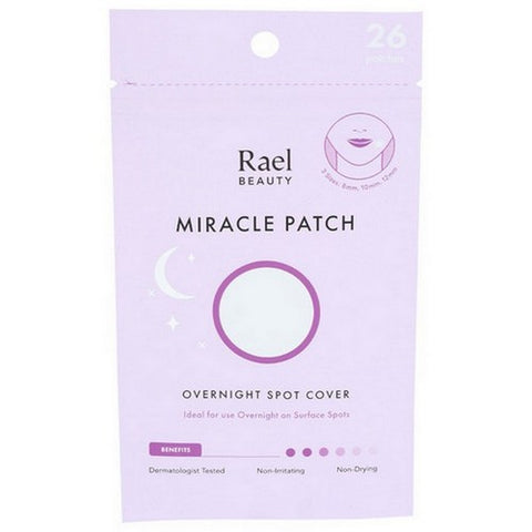 Rael, Beauty Miracle Pimple Patch Overnight Spot Cover For Acne, 26 Packets (Case Of 12)