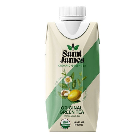 Saint James Brands Llc, Organic Original Green Tea, 16.9 Oz (Case Of 12)