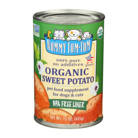 Nummy Tum Tum, Organic Pure Sweet Potato For Dog Food, 15 Oz(Case Of 12)