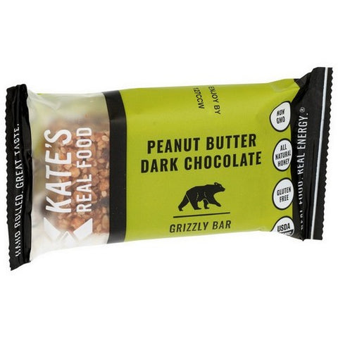 Kates Real Food, Peanut Butter Dark Chocolate Bar, 2.2 Oz(Case Of 12)