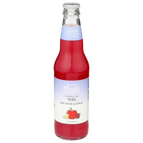 Moshi, Yuzu Red Shiso And Apple Sparkling Drink, 12 Oz(Case Of 12)