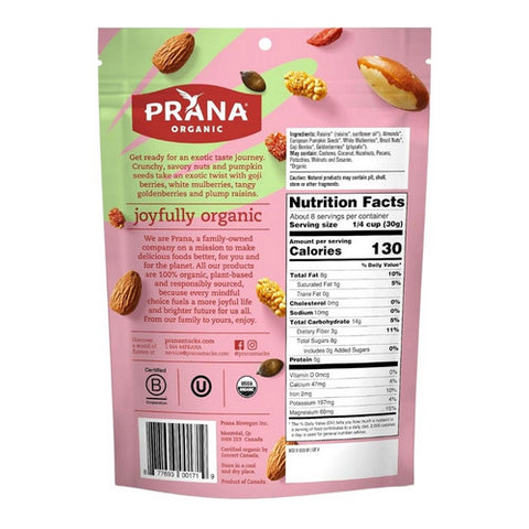 Prana, Organic Machu Pichu Trail Mix, 8 Oz(Case Of 6)