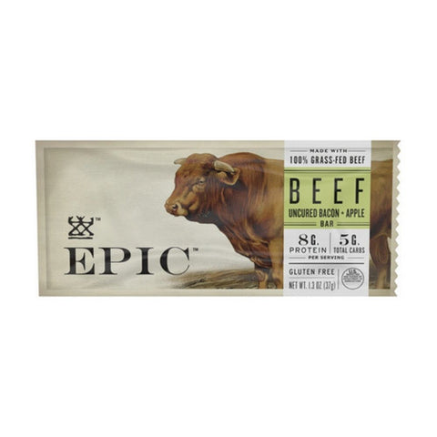 Epic Provisions, Beef Apple And Uncured Bacon Bar, 1.3 Oz(Case Of 12)