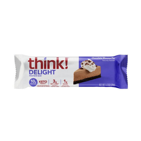 Think Thin, Chocolate Mousse Pie Keto Protein Bar, 1.2 Oz(Case Of 10)