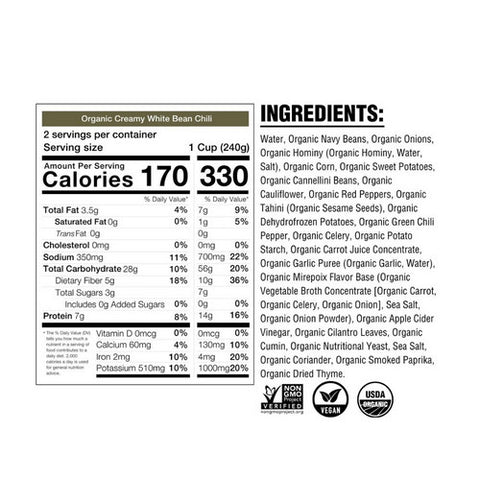 Plantstrong, Organic Creamy White Bean Chili, 16.9 Oz(Case Of 6)