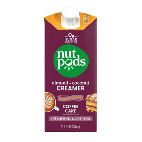 Nutpods, Creamer Unsweetened Coffee Cake, 11.2 Oz(Case Of 12)
