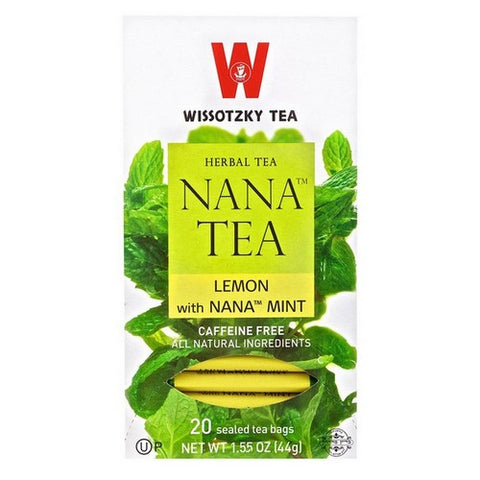 Wissotzky, Nana Lemon Herbal Tea, 20 Bags(Case Of 6)