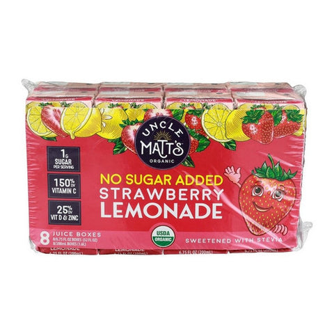 Uncle Matts, Strawberry Lemonade Juice Box, 54 Oz(Case Of 4)