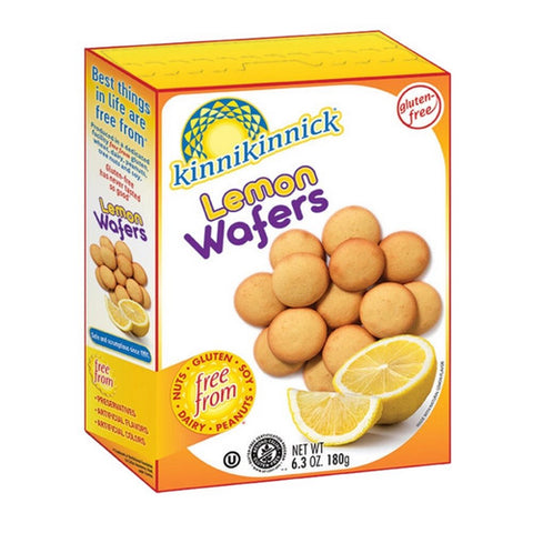 Kinnikinnick, Lemon Wafers, 6.3 Oz(Case Of 6)