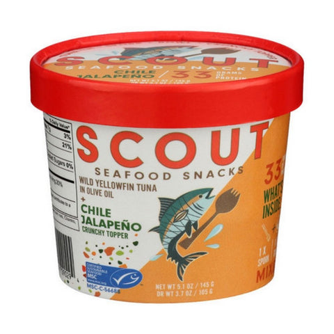 Scout, Tuna Chile Jalapeno Snack Kit, 5.1 Oz(Case Of 6)