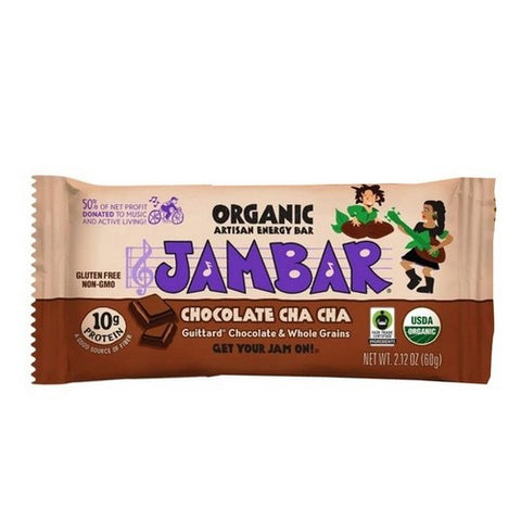 Jambar, Organic Chocolate Cha Cha Bar, 2.12 Oz(Case Of 12)