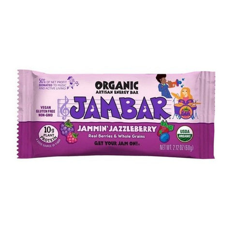 Jambar, Organic Jammin Jazzleberry Bar, 2.12 Oz(Case Of 12)