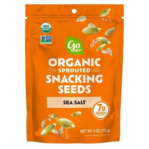 Go Raw, Sprouted Organic Snacking Seeds Sea Salt, 4 Oz(Case Of 6)