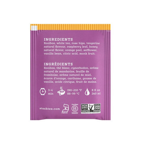 Stash Tea, Tangerine Honey Daydream Tea, 18 Bags(Case Of 6)