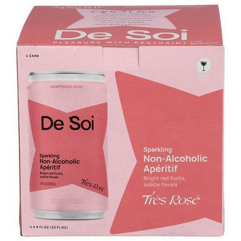 De Soi, Tres Rose By Katy Perry Sparkling Beverages, 32 Oz(Case Of 6)