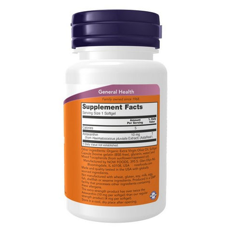 Now Foods, Astaxanthin, 10 mg, 30 Softgels