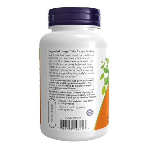 Now Foods, Milk Thistle Ext  (Silymarin), 750 Mg, 90 VegCaps