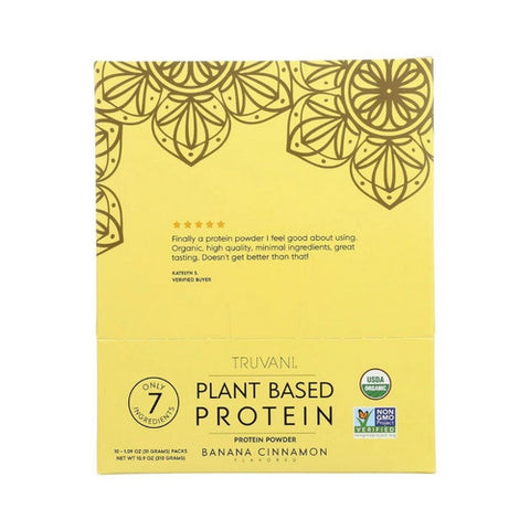 Truvani, Organic Plant Based Protein Banana Cinnamon, 1.09 Oz
