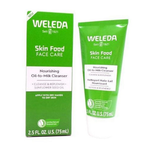 Weleda, Skin Food Face Care Nourishing Oil to Milk Cleanser, 2.5 Oz