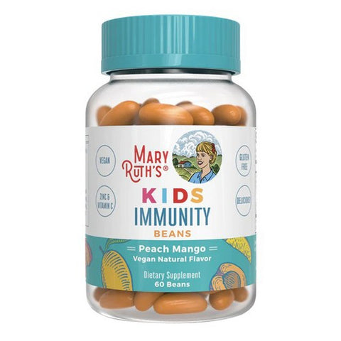 MaryRuth's, Kids Immunity Beans Peach Mango, 60 Count