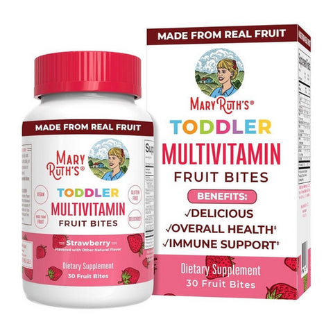 MaryRuth's, Toddler Multivitamin Fruit Bites Strawberry, 30 Gummies
