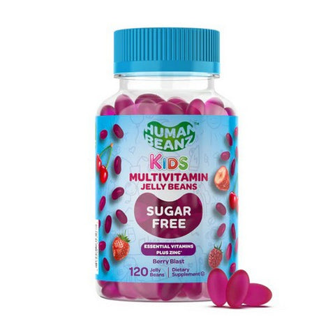 Human Beanz, Kids Multivitamin Sugar Free Berry Blast, 120 Count