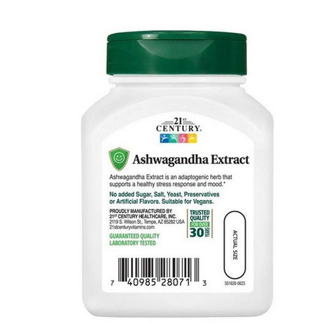21st Century, Standardised Ashwagandha Extract, 60 Caps
