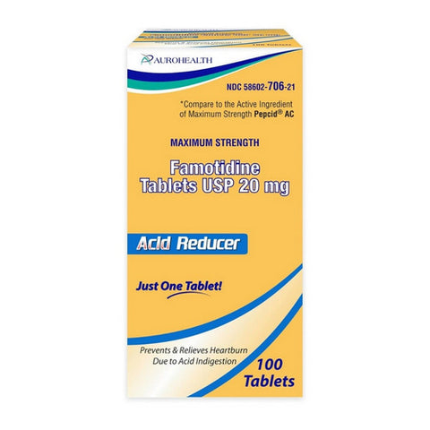 Auro Health, Famotidine, 100 Tabs