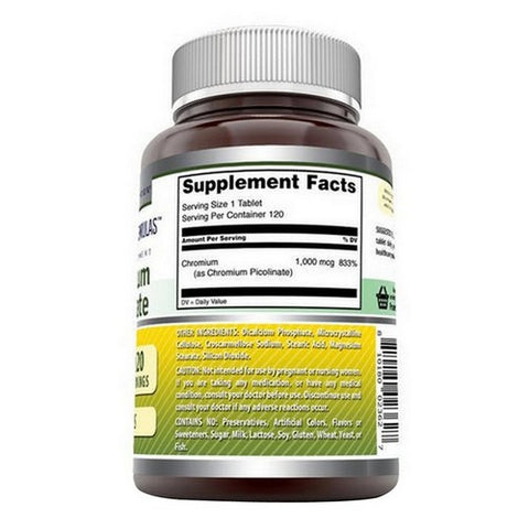 Amazing Nutrition, Amazing Formulas Chromium Picolinate, 120 Tabs