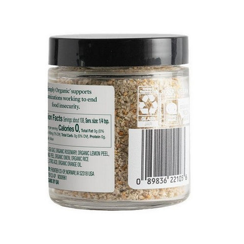 Simply Organic, Organic Citrus Rosemary Finishing Salt, 2.58 Oz