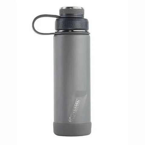 EcoVessel, Slate Gray Boulder Water Bottle, 20 Oz