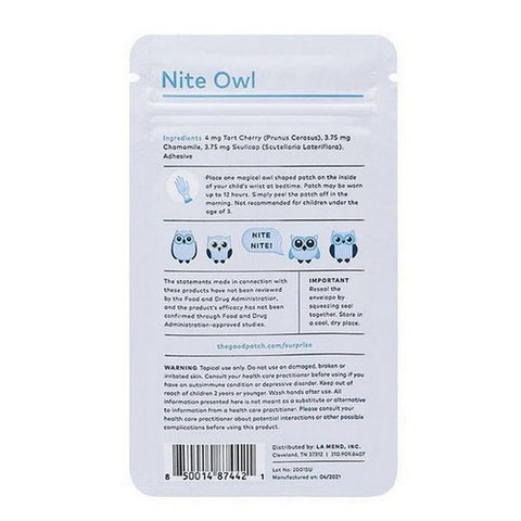 The Humble Co, Nite Owl Plant Patch, 6 Count