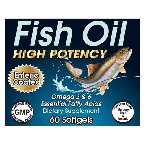 Vita plus, Fish Oil High Potency Enteric, 60 Softgels