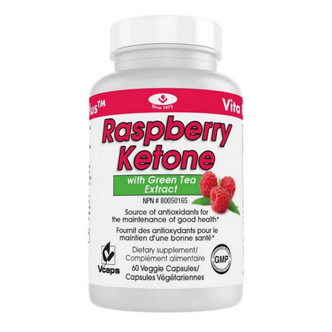 Raspberry Ketone 60 Veggie Capsules by Vita plus