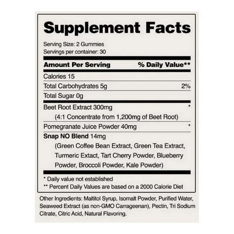 Snap Supplements, Heart Beets Gummies, 60 Count