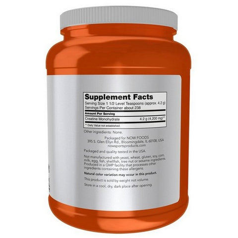Now Foods, Creatine Monohydrate Micronized Powder, 2.2 Lbs