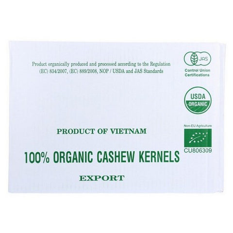 Nuts, Raw Whole Organic Cashews, 25 Lbs