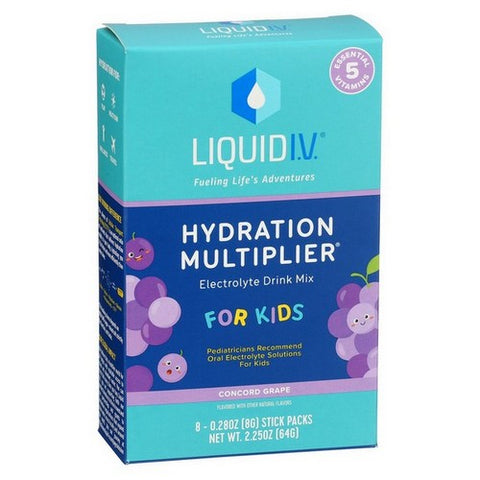 Liquid I.V, Drink Mix Kids Grape, 8 Count