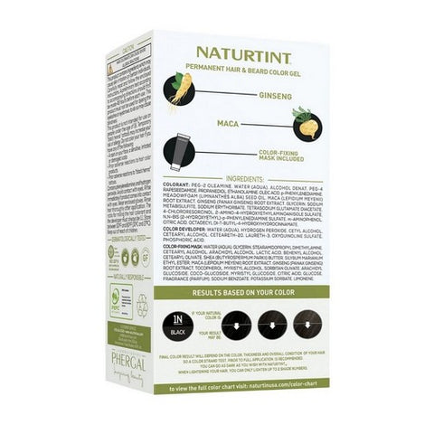 Naturtint, Mens Permanent Hair Color 1N Black, 5.75 Oz