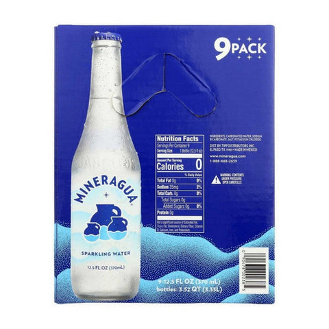 Mineragua, Mineragua Sparkling Water, 9 Count / 12.5 Oz