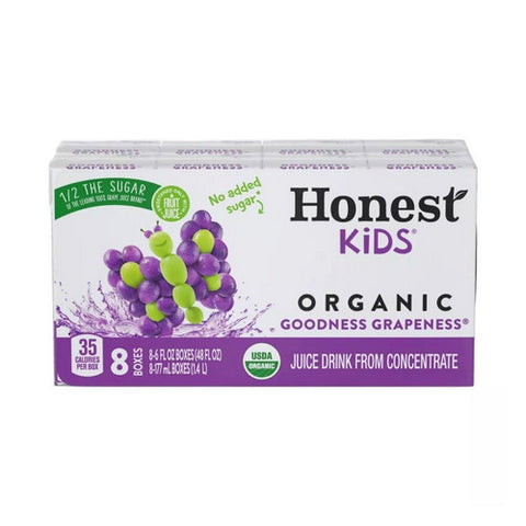 Goodness Grapeness Organic Juice Drink 6 Oz X 8 (Case Of 5) by Honest Kids
