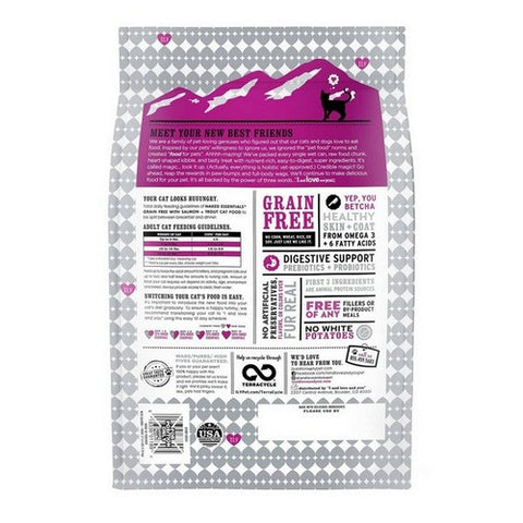 I And Love And You, Naked Essentials Dry Cat Food Salmon + Trout, 3.4 Lbs (Case Of 4)