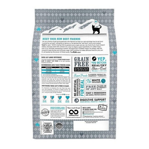 I And Love And You, Nude Super Food Dry Cat Food Surf 'N Chick, 5 Lbs (Case Of 3)