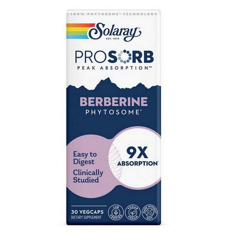 Solaray, Berberine Phytosome, 550 Mg, 30 Veg Caps