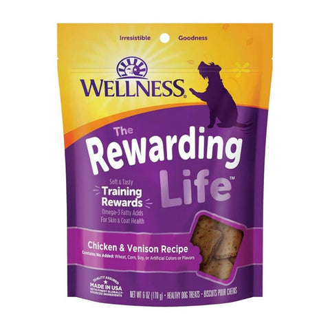 Wellness, Dog Treats Soft WellBites Chicken And Venison, 6 Oz (Case of 8)