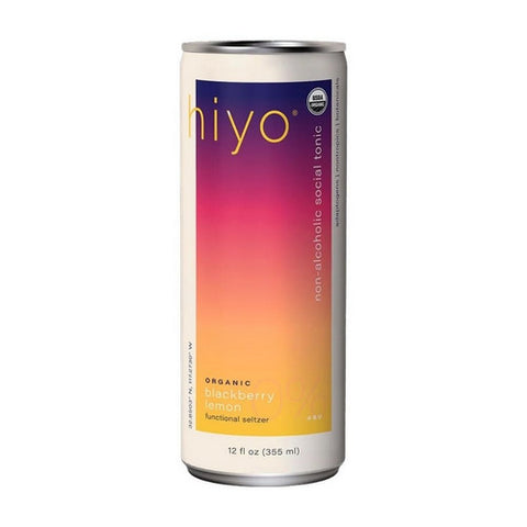 Hiyo, Seltzer Blackberry Lemon, 12 Oz (Case of 24)