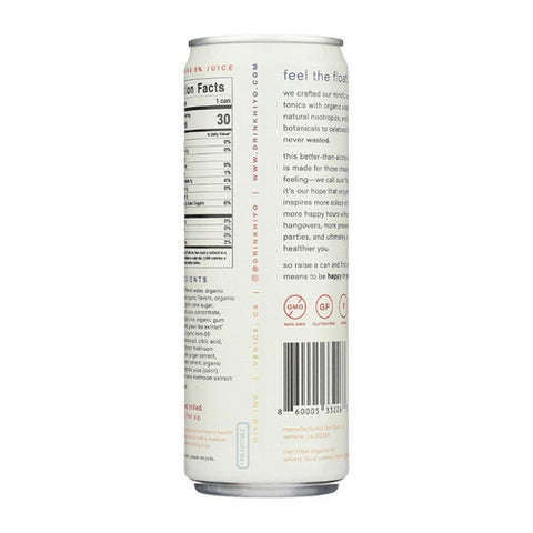 Hiyo, Seltzer Peach Mango, 12 Oz (Case of 24)