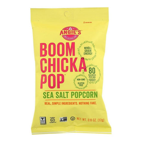 Angie's, Boomchickapop Sea Salt Popcorn, 0.6 Oz (Case of 24)