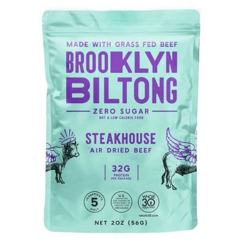 Brooklyn Biltong, Brooklyn Biltong Jerky Steakhouse, 2 Oz (Case of 8)